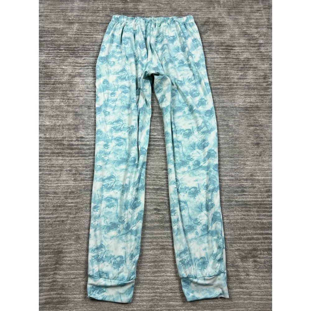 Catherine Malandrino Pajama Pants Large Blue Pull On Elastic Waist - Picture 7 of 10